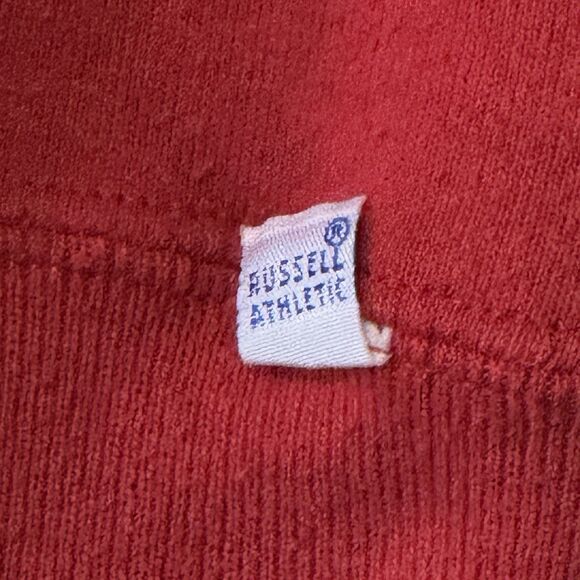 Vintage SDSU San Diego State Aztecs Russell Athletic Pullover Sweatshirt Red XL - Picture 6 of 12